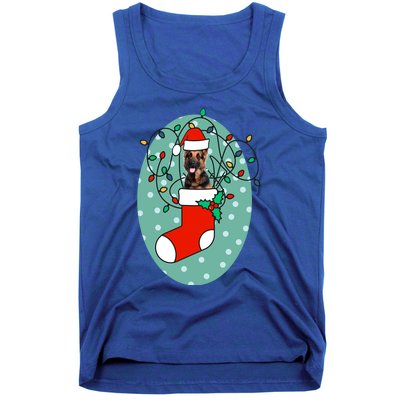 Christmas Stocking Dog Ger Shepherd Meaningful Gift Tank Top