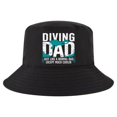 Cool Scuba Diving For Dad Men Ocean Scuba Diver Instructor Cool Comfort Performance Bucket Hat