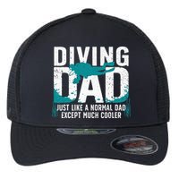 Cool Scuba Diving For Dad Men Ocean Scuba Diver Instructor Flexfit Unipanel Trucker Cap
