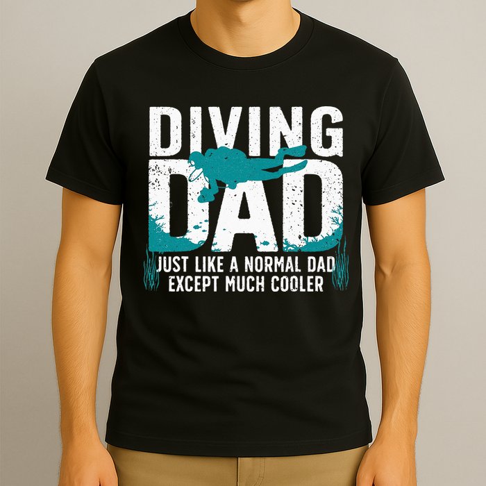 Cool Scuba Diving For Dad Men Ocean Scuba Diver Instructor T-Shirt