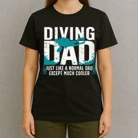 Cool Scuba Diving For Dad Men Ocean Scuba Diver Instructor T-Shirt