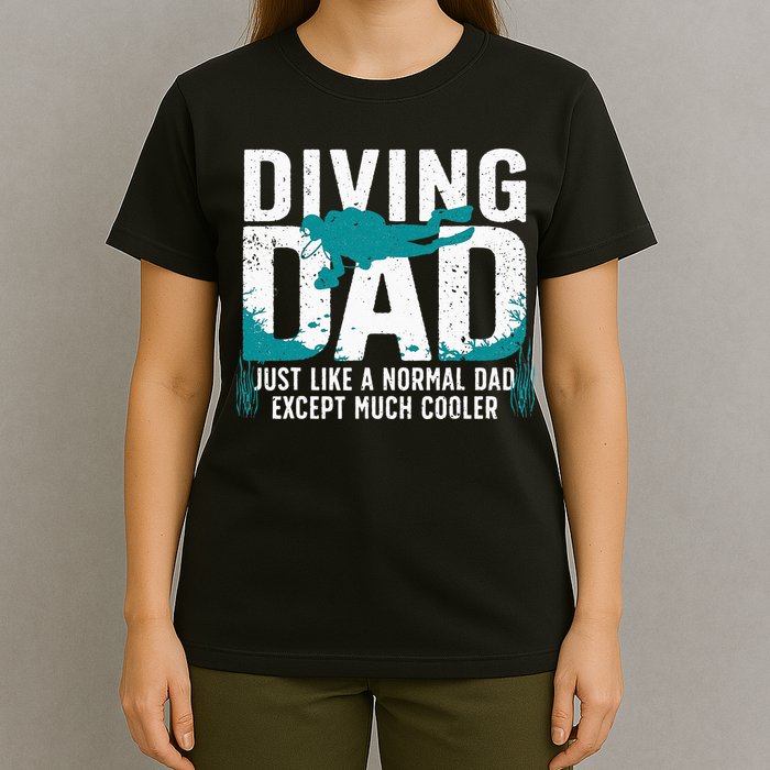 Cool Scuba Diving For Dad Men Ocean Scuba Diver Instructor T-Shirt