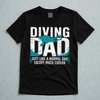 Cool Scuba Diving For Dad Men Ocean Scuba Diver Instructor T-Shirt