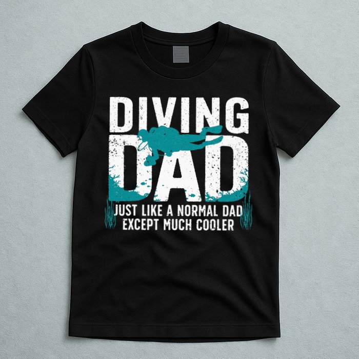 Cool Scuba Diving For Dad Men Ocean Scuba Diver Instructor T-Shirt