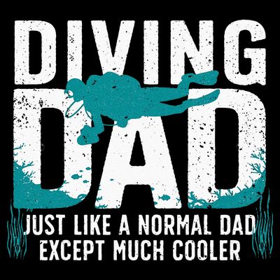 Cool Scuba Diving For Dad Men Ocean Scuba Diver Instructor T-Shirt