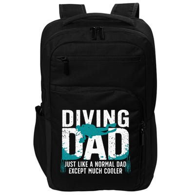 Cool Scuba Diving For Dad Men Ocean Scuba Diver Instructor Impact Tech Backpack