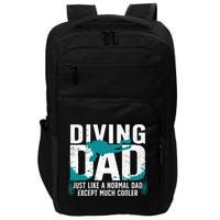 Cool Scuba Diving For Dad Men Ocean Scuba Diver Instructor Impact Tech Backpack