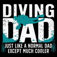 Cool Scuba Diving For Dad Men Ocean Scuba Diver Instructor Bucket Hat