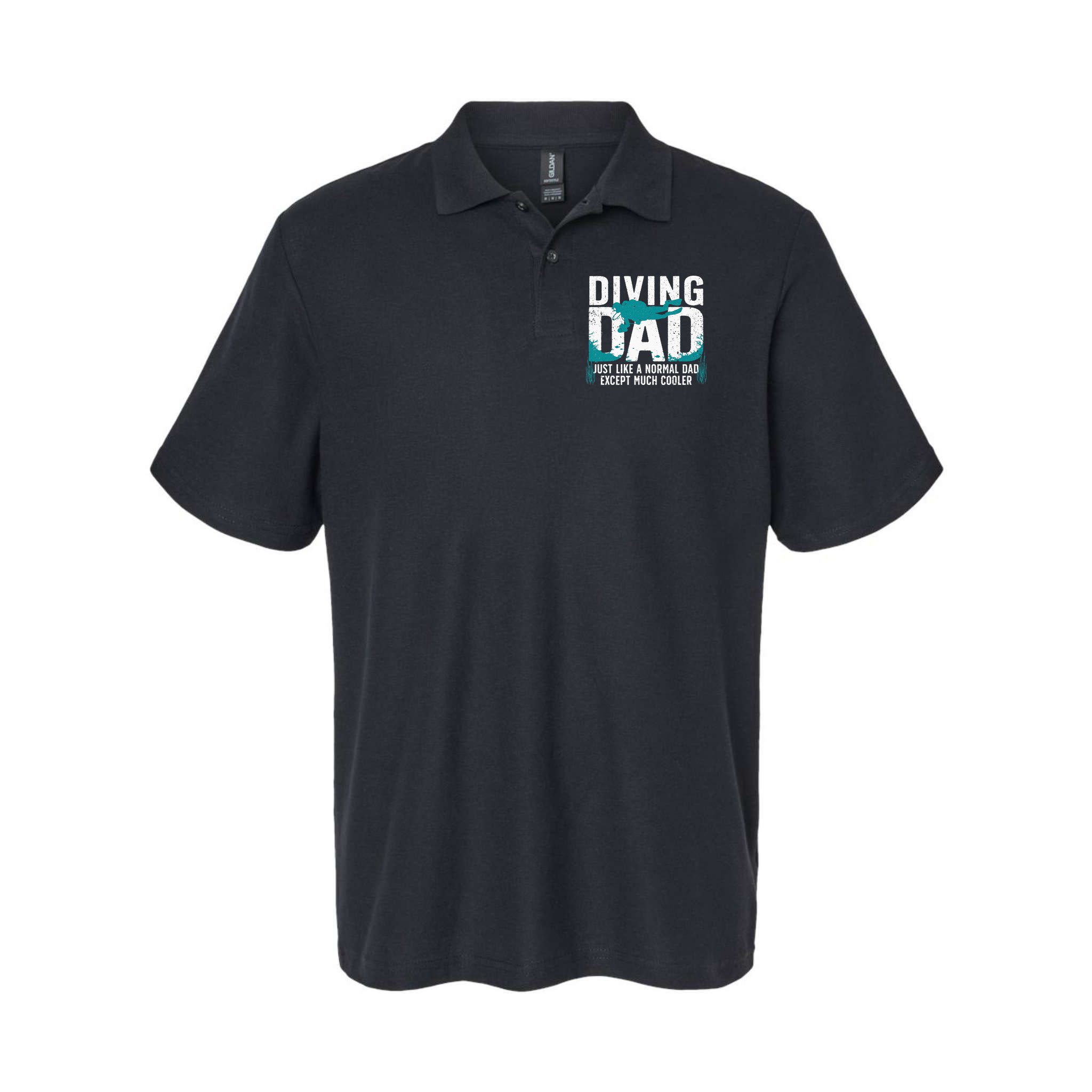 Cool Scuba Diving For Dad Men Ocean Scuba Diver Instructor Polo