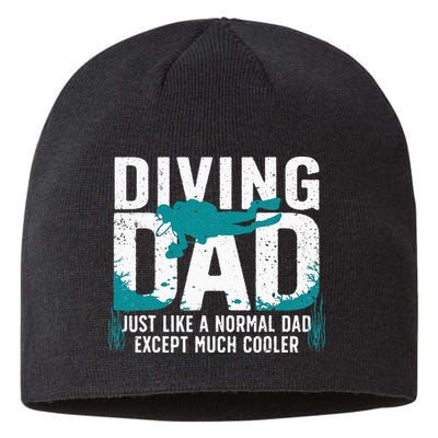 Cool Scuba Diving For Dad Men Ocean Scuba Diver Instructor Sustainable Beanie