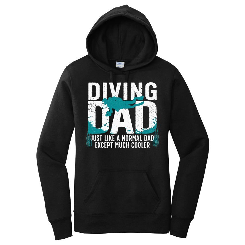 Cool Scuba Diving For Dad Men Ocean Scuba Diver Instructor Women's Pullover Hoodie