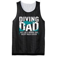 Cool Scuba Diving For Dad Men Ocean Scuba Diver Instructor Mesh Reversible Basketball Jersey Tank