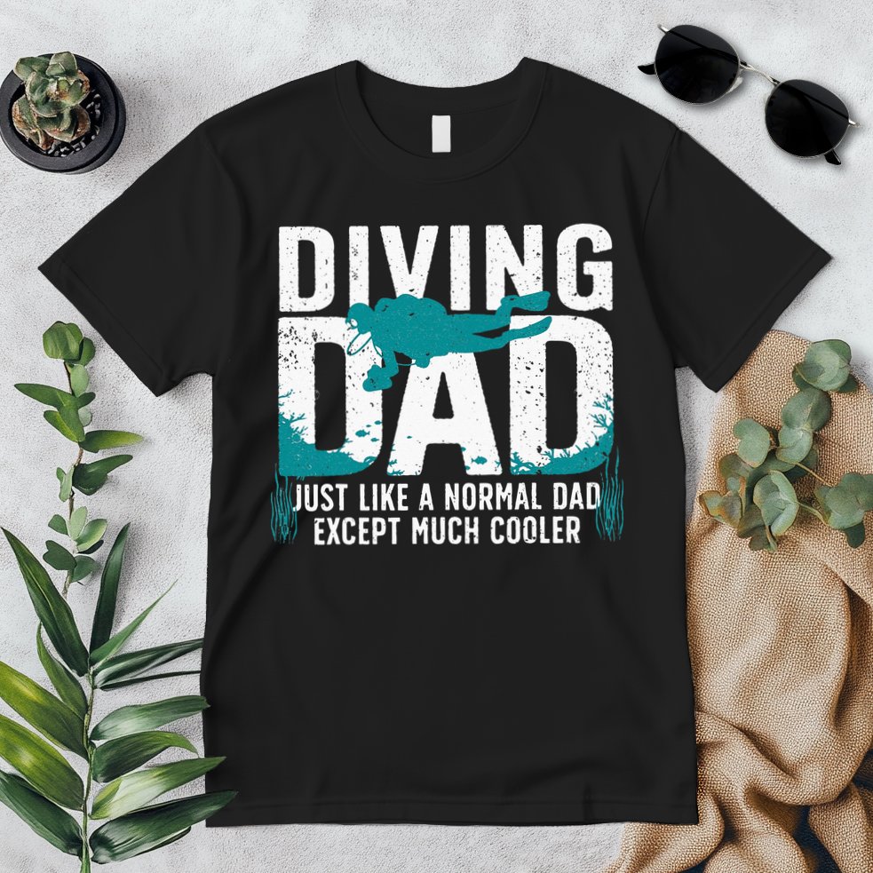 Cool Scuba Diving For Dad Men Ocean Scuba Diver Instructor Premium T-Shirt