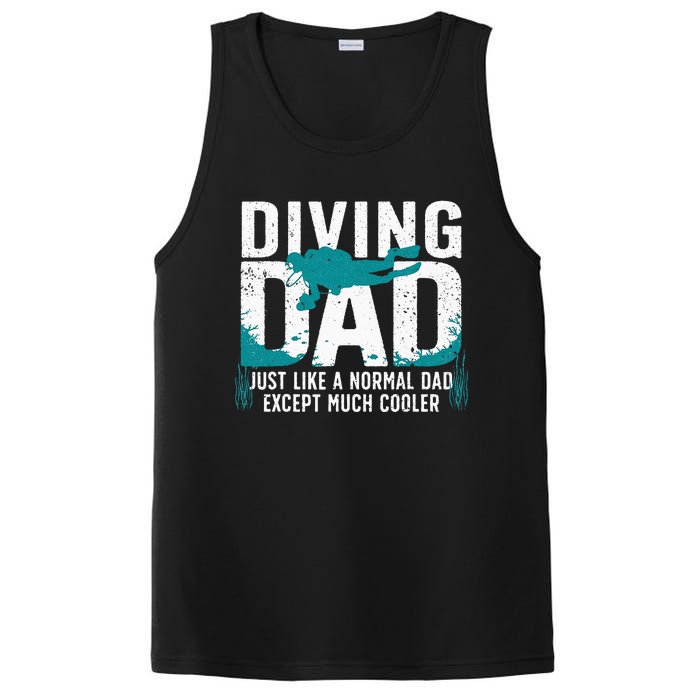 Cool Scuba Diving For Dad Men Ocean Scuba Diver Instructor PosiCharge Competitor Tank