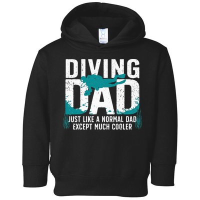 Cool Scuba Diving For Dad Men Ocean Scuba Diver Instructor Toddler Hoodie
