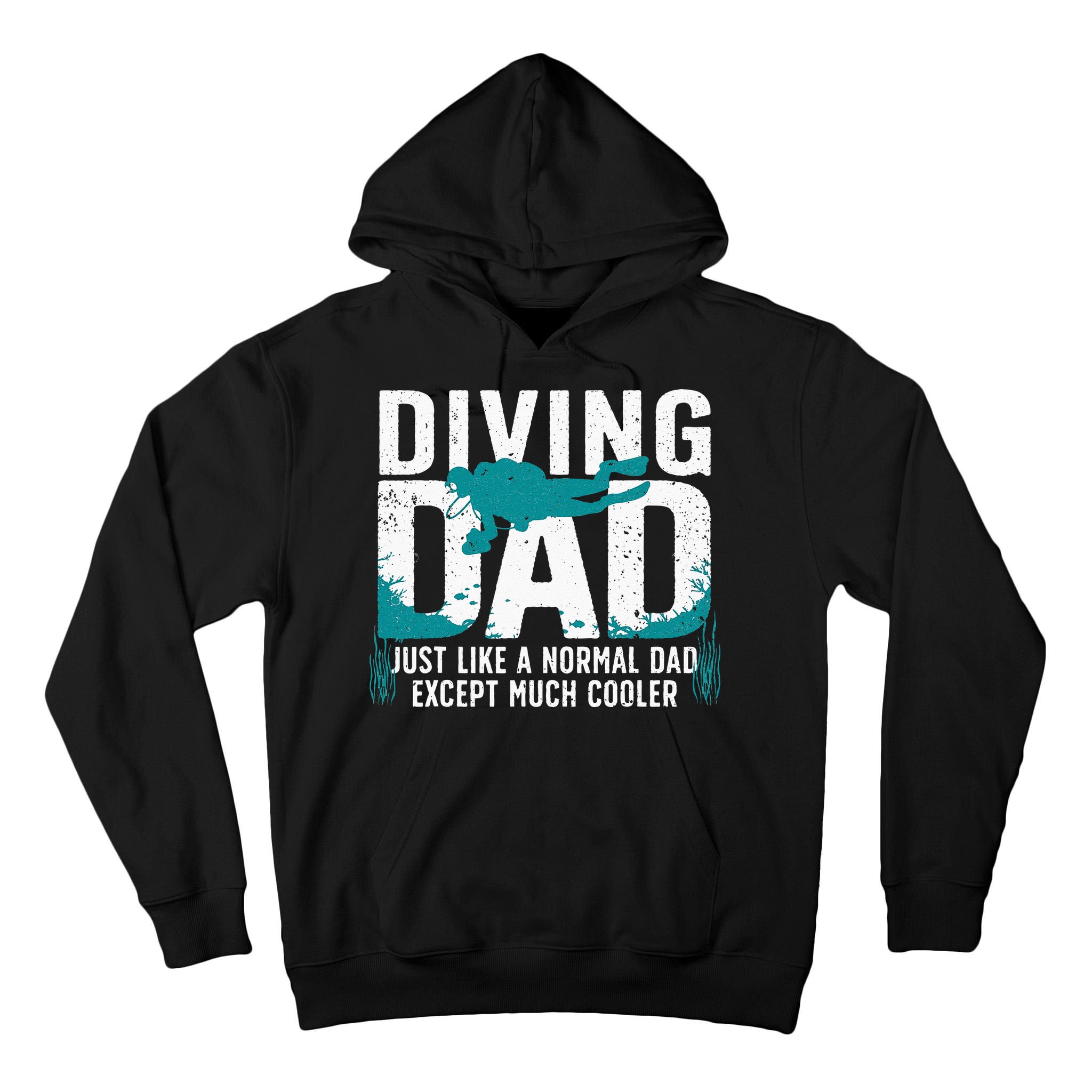 Cool Scuba Diving For Dad Men Ocean Scuba Diver Instructor Tall Hoodie