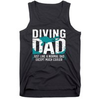 Cool Scuba Diving For Dad Men Ocean Scuba Diver Instructor Tank Top