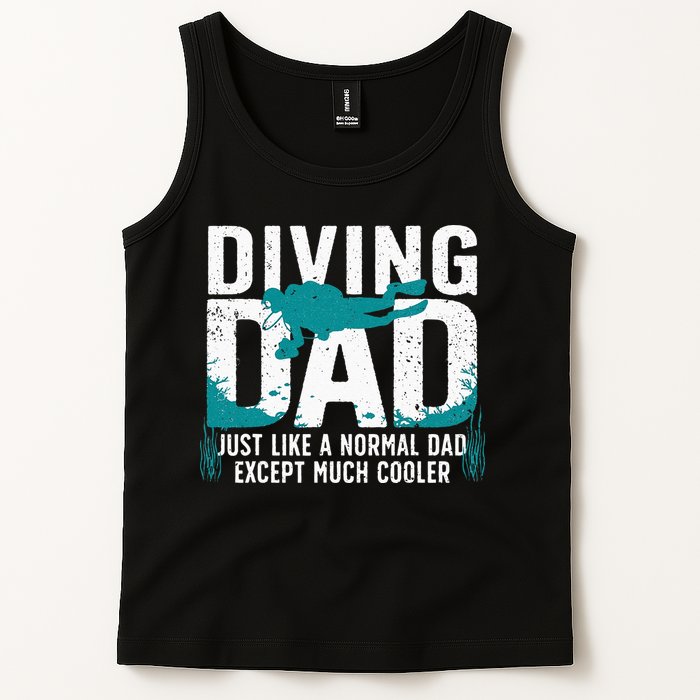 Cool Scuba Diving For Dad Men Ocean Scuba Diver Instructor Tank Top