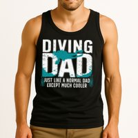 Cool Scuba Diving For Dad Men Ocean Scuba Diver Instructor Tank Top