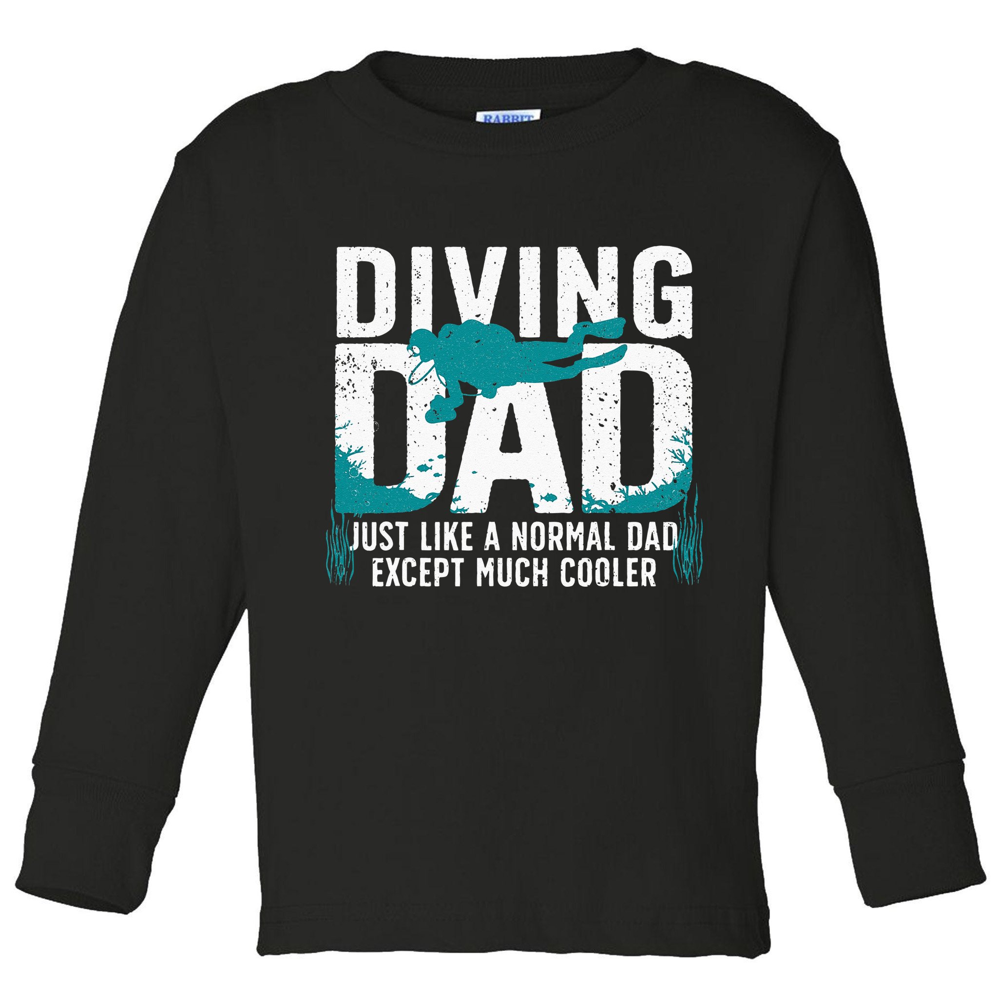 Cool Scuba Diving For Dad Men Ocean Scuba Diver Instructor Toddler Long Sleeve Shirt