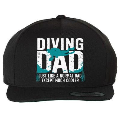 Cool Scuba Diving For Dad Men Ocean Scuba Diver Instructor Wool Snapback Cap