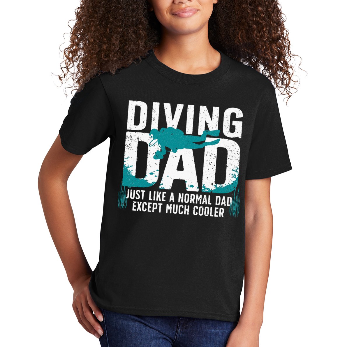 Cool Scuba Diving For Dad Men Ocean Scuba Diver Instructor Kids T-Shirt