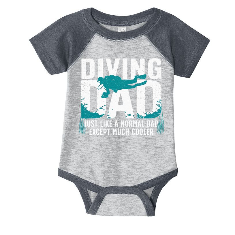 Cool Scuba Diving For Dad Men Ocean Scuba Diver Instructor Infant Baby Jersey Bodysuit
