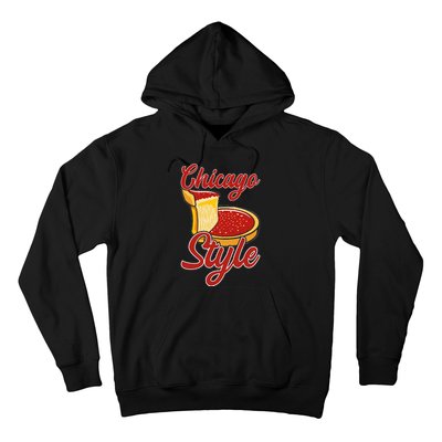 Chicago Style Deep Dish Pizza Hoodie