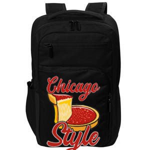 Chicago Style Deep Dish Pizza Impact Tech Backpack