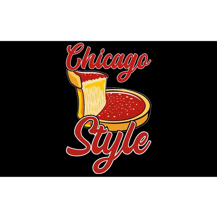 Chicago Style Deep Dish Pizza Bumper Sticker