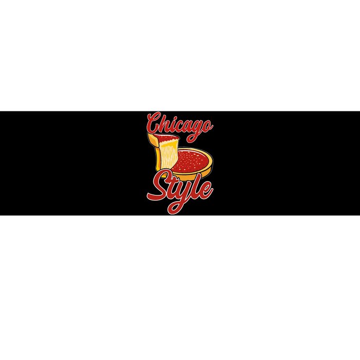 Chicago Style Deep Dish Pizza Bumper Sticker