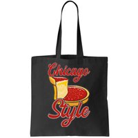 Chicago Style Deep Dish Pizza Tote Bag