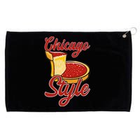 Chicago Style Deep Dish Pizza Grommeted Golf Towel