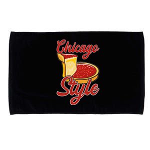 Chicago Style Deep Dish Pizza Microfiber Hand Towel