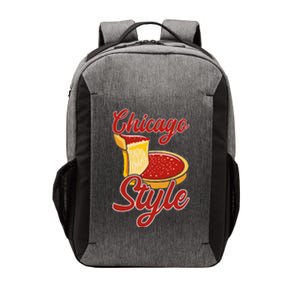 Chicago Style Deep Dish Pizza Vector Backpack