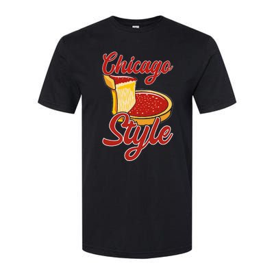 Chicago Style Deep Dish Pizza Softstyle® CVC T-Shirt