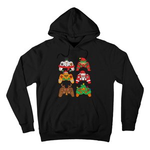 Christmas Santa deer gaming controllers Hoodie