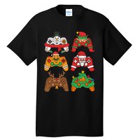 Christmas Santa deer gaming controllers Tall T-Shirt