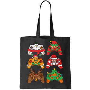 Christmas Santa deer gaming controllers Tote Bag