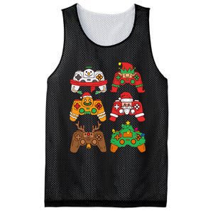 Christmas Santa deer gaming controllers Mesh Reversible Basketball Jersey Tank