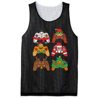 Christmas Santa deer gaming controllers Mesh Reversible Basketball Jersey Tank