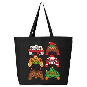 Christmas Santa deer gaming controllers 25L Jumbo Tote