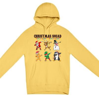 Christmas Squad Dabbing Characters Premium Pullover Hoodie