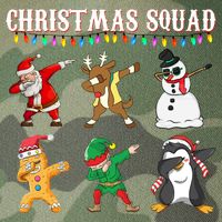 Christmas Squad Dabbing Characters Legacy Tie Dye Trucker Hat