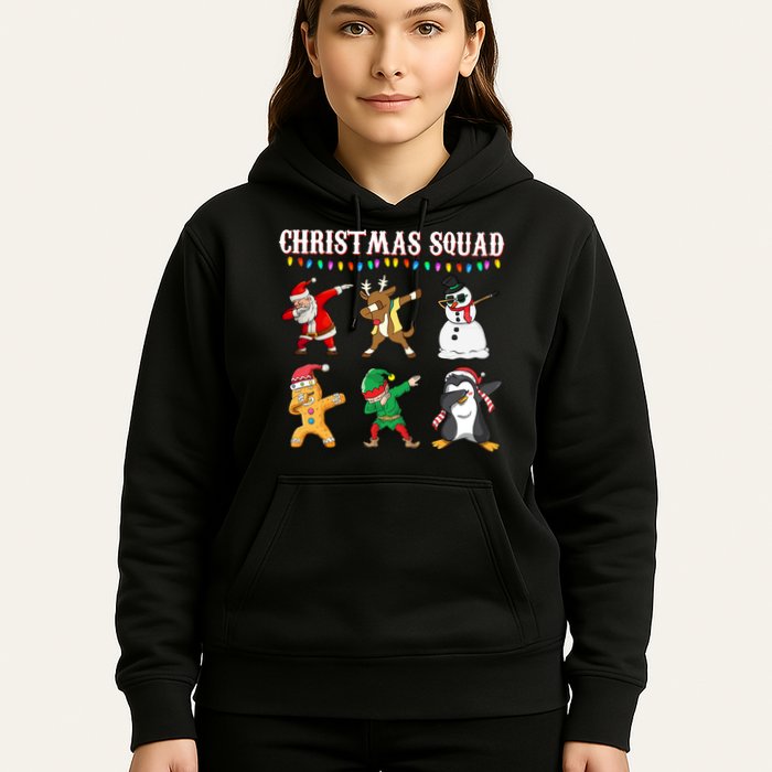 Christmas Squad Dabbing Characters Hoodie