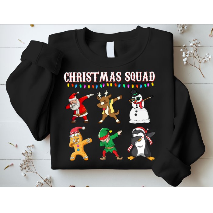 Christmas Squad Dabbing Characters Sweatshirt