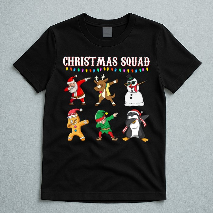 Christmas Squad Dabbing Characters T-Shirt