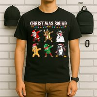 Christmas Squad Dabbing Characters T-Shirt
