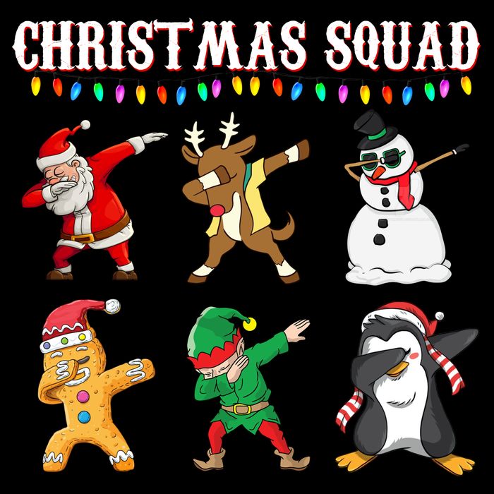 Christmas Squad Dabbing Characters 16 in Basic Backpack