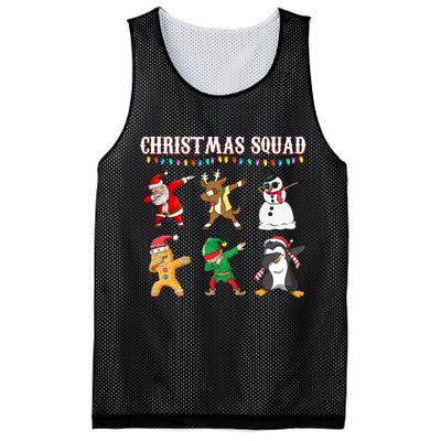 Christmas Squad Dabbing Characters Mesh Reversible Basketball Jersey Tank